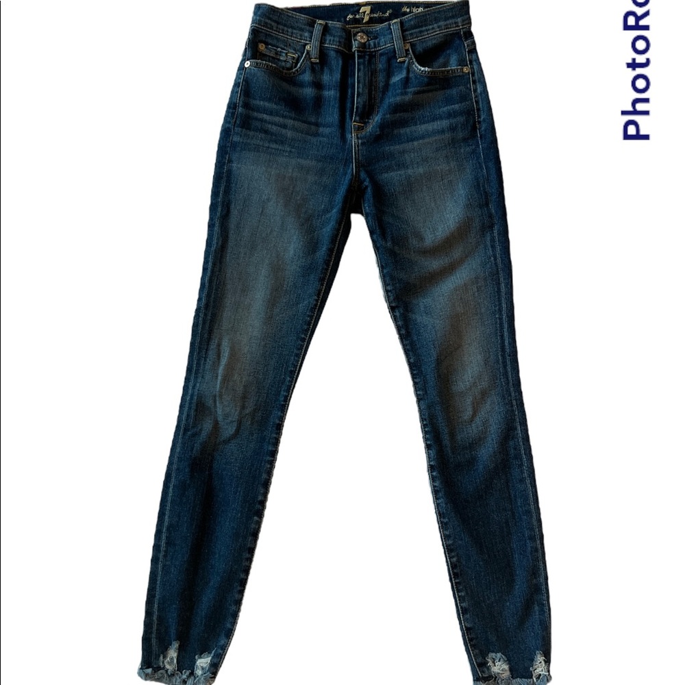 7 For All Mankind High Waisted Skinny Ankle